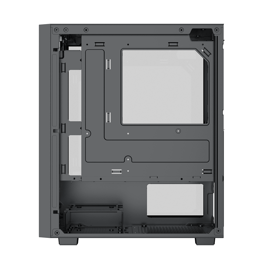 Thùng máy XIGMATEK Amun M 3F - EN90533 | Micro-ATX/Mini-ITX, Kèm 3 Fan, Đen