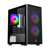  Thùng máy XIGMATEK Amun M 3F - EN90533 | Micro-ATX/Mini-ITX, Kèm 3 Fan, Đen 