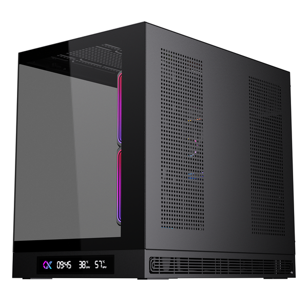  Thùng máy Xigmatek Cloud M DGT 3AF (Kèm sẵn 3 Fan LED) | M-ATX/ITX, Hỗ trợ Rad 360mm, Đen 