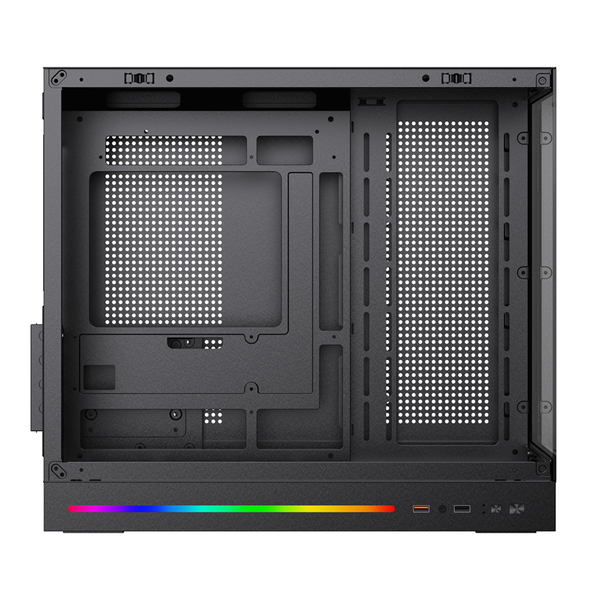  Thùng máy Xigmatek Cloud M DGT 3AF (Kèm sẵn 3 Fan LED) | M-ATX/ITX, Hỗ trợ Rad 360mm, Đen 