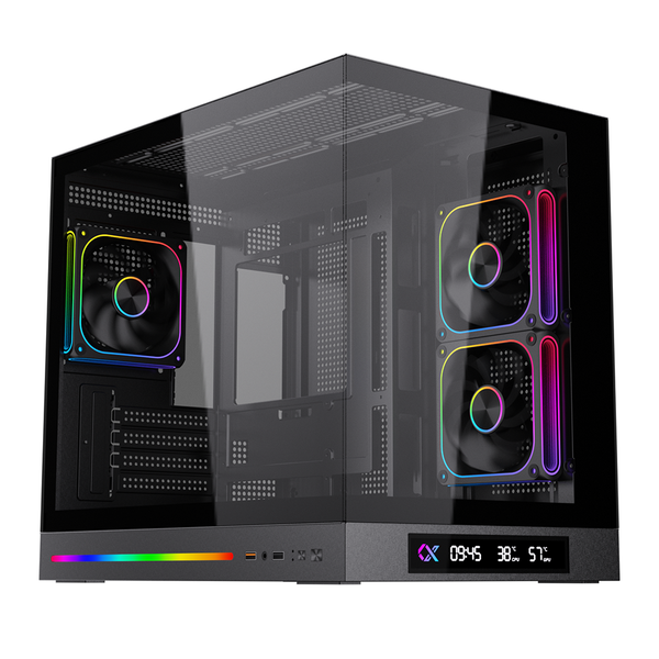  Thùng máy Xigmatek Cloud M DGT 3AF (Kèm sẵn 3 Fan LED) | M-ATX/ITX, Hỗ trợ Rad 360mm, Đen 