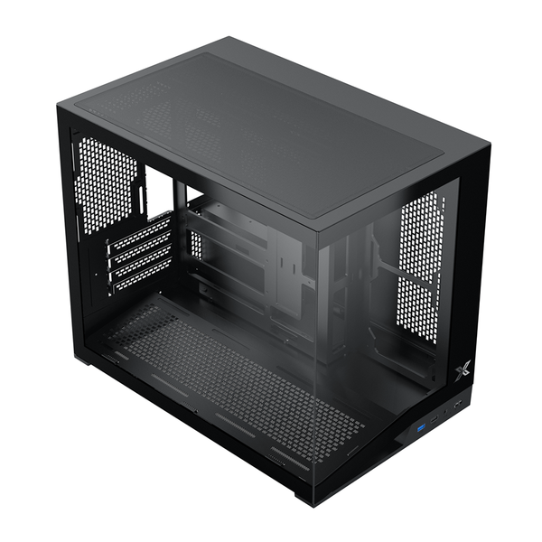  Thùng máy Xigmatek Dynamic ML M-ATX (Không Kèm Fan) (EN91134) | Micro-ATX, Mini-ITX, GPU 410mm, Đen 