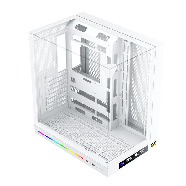  Thùng máy Xigmatek Ocean II Digital ATX Arctic (EN90717) | Không kèm Fan, Trắng 