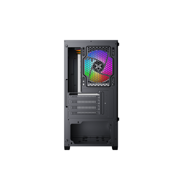  Thùng máy Xigmatek View III 3F | M-ATX/Mini-ITX, 2 Mặt Kính Cường Lực, Đen 