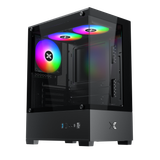  Thùng máy Xigmatek View III 3F | M-ATX/Mini-ITX, 2 Mặt Kính Cường Lực, Đen 