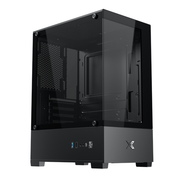  Thùng máy Xigmatek View III | M-ATX/Mini-ITX, 2 Mặt Kính Cường Lực, Đen 