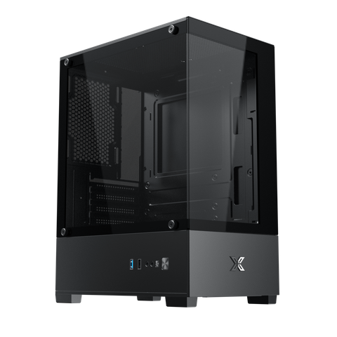 Thùng máy Xigmatek View III | M-ATX/Mini-ITX, 2 Mặt Kính Cường Lực, Đen