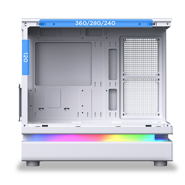  Thùng máy XIGMATEK WIND M 3AF ARCTIC EN90342 | M-ATX/ITX, Kèm 3 Fan, Trắng 