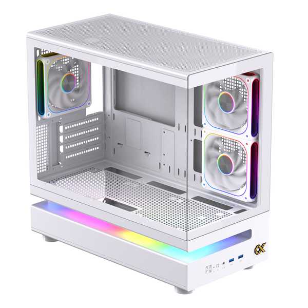  Thùng máy XIGMATEK WIND M 3AF ARCTIC EN90342 | M-ATX/ITX, Kèm 3 Fan, Trắng 