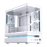  Thùng máy XIGMATEK WIND M 3AF ARCTIC EN90342 | M-ATX/ITX, Kèm 3 Fan, Trắng 