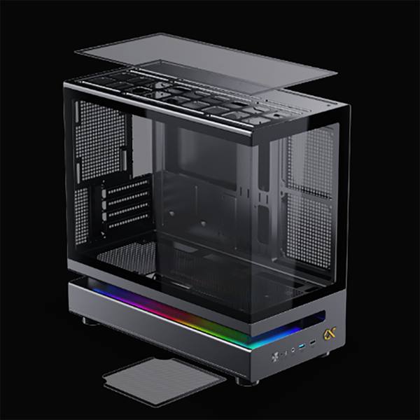  Thùng máy XIGMATEK WIND M 3AF EN90335 | M-ATX/ITX, Kèm 3 Fan, Đen 