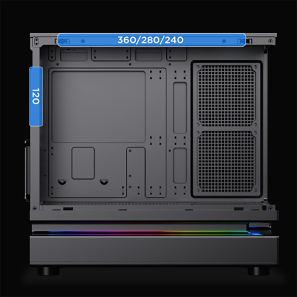  Thùng máy XIGMATEK WIND M 3AF EN90335 | M-ATX/ITX, Kèm 3 Fan, Đen 