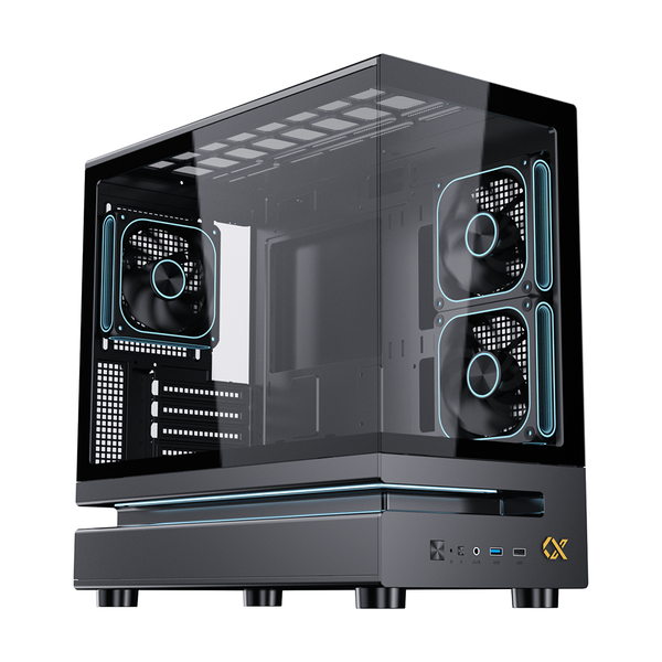  Thùng máy XIGMATEK WIND M 3AF EN90335 | M-ATX/ITX, Kèm 3 Fan, Đen 