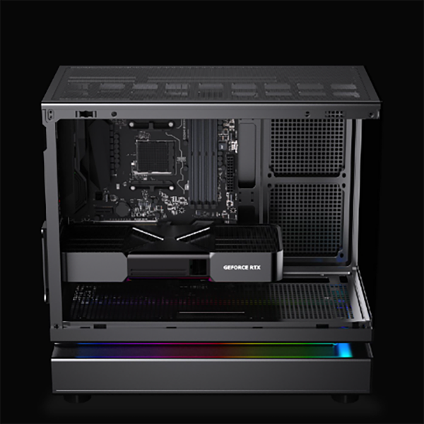  Thùng máy XIGMATEK WIND M - EN90359 (Không Kèm Fan) | M-ATX/ITX, Đen 