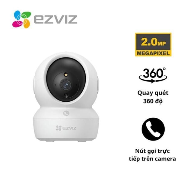  Camera WiFi EZVIZ H6C Pro | 3MP, Quay quét, Đàm thoại 2 chiều, Hồng ngoại 