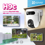  Camera WiFi ngoài trời EZVIZ H9C Dual | 10MP (5MP + 5MP), Ống kính kép, Quay quét, Đàm thoại, Hồng ngoại 