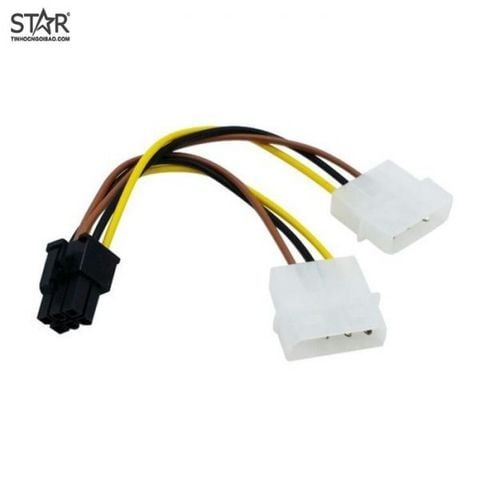  Cáp Nguồn Từ Cổng Ata Ra Cổng Vga 6 Pin (Cấp Nguồn Vga Có Nguồn Phụ 6 Pin) | Test 7 Ngày 