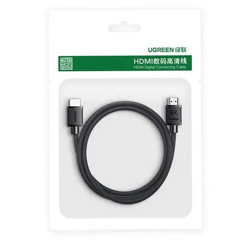  Cáp HDMI 2.1 Ugreen 45432 | 2M, 8K@60Hz, 48Gbps, HDR, eARC, Đen 