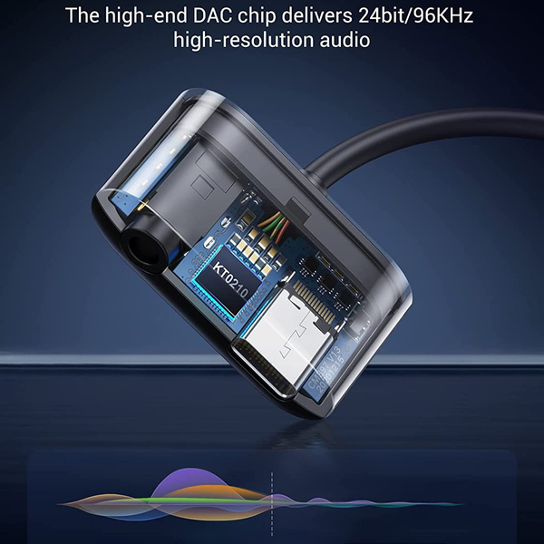 Cáp chuyển USB sang 3.5mm và USB Type-C Ugreen 80897 | USB 2.0, DAC, Hỗ trợ Mic, Điều khiển âm lượng 