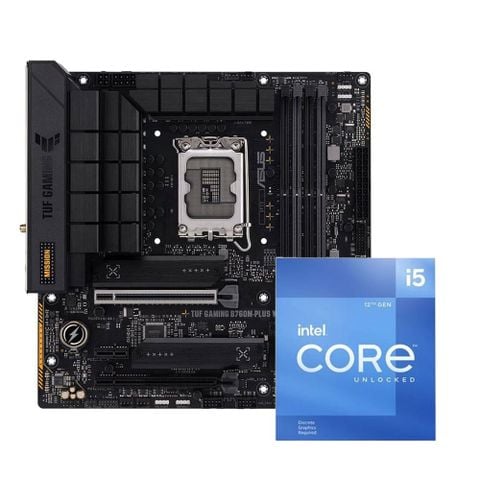 COMBO CPU I5 12400F Chính Hãng - Mainboard Asus .B760 tuf wifi D4