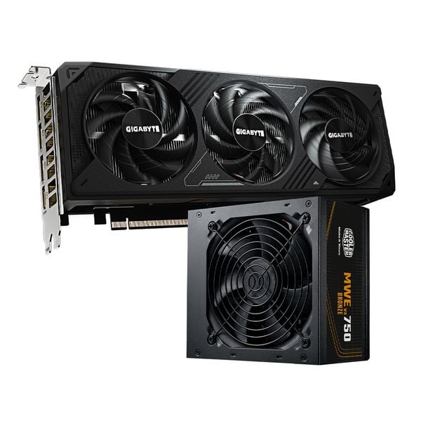  COMBO VGA 5070 GIGA WINDFORCE- NGUỒN MSI COOLER MASTER 750W MWE 