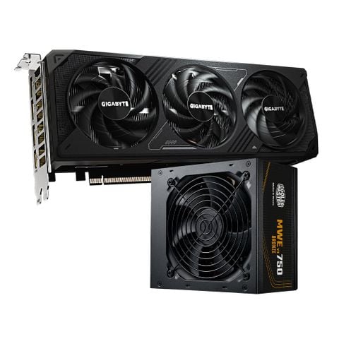 COMBO VGA 5070 GIGA WINDFORCE- NGUỒN MSI COOLER MASTER 750W MWE