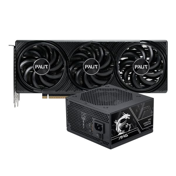  COMBO VGA 5070 PALLIT - NGUỒN MSI MAG A750BNL 