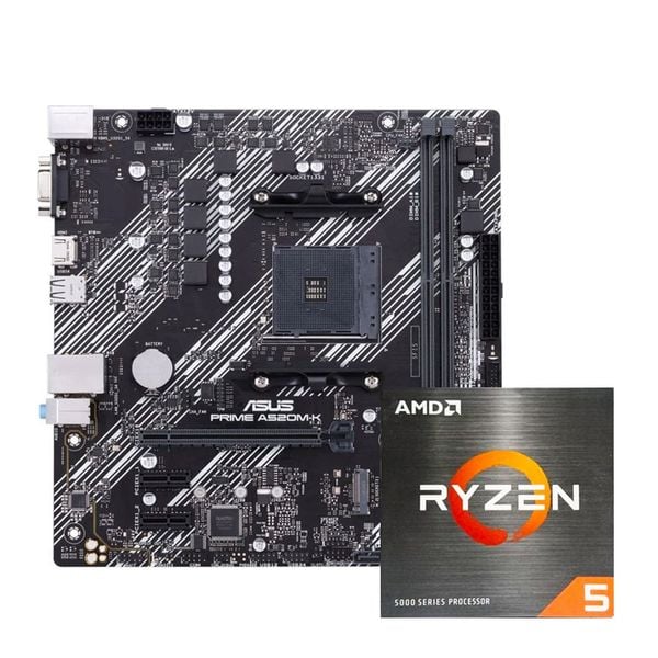  COMBO AMD Ryzen 5 5500 - ASUS A520M - K PRIME 