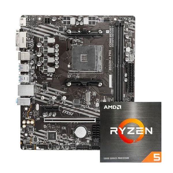  COMBO AMD Ryzen 5 5500 - MSI B550M-A PRO 