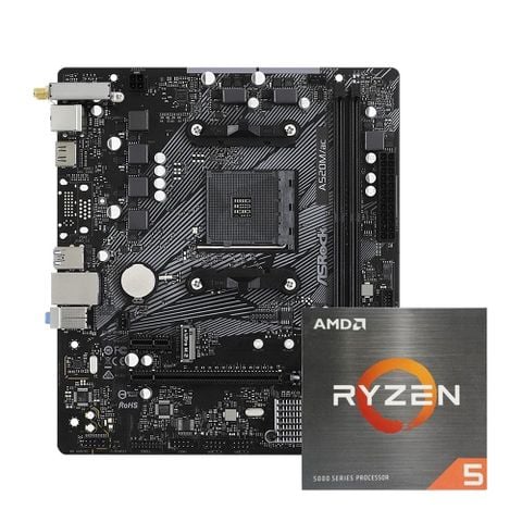 COMBO CPU AMD Ryzen 5 5600G - ASRock A520M.AC