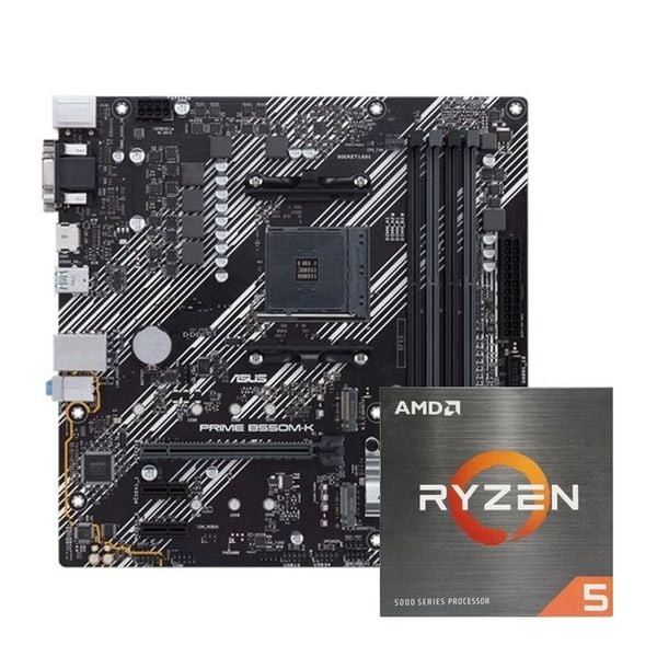  COMBO AMD Ryzen 5 5600X - ASUS B550M-K PRIME 