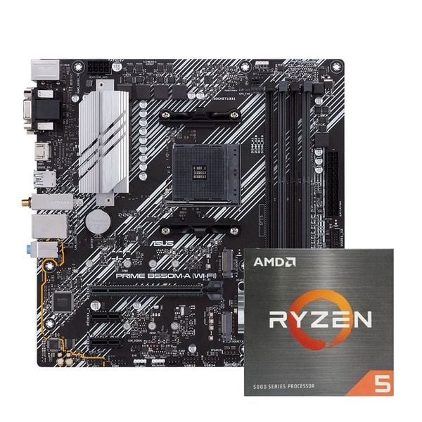  COMBO AMD Ryzen 5 5600X - ASUS B550M-A PRIME WIFI 