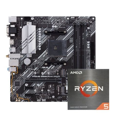 COMBO AMD Ryzen 5 5600X - ASUS B550M-A PRIME WIFI