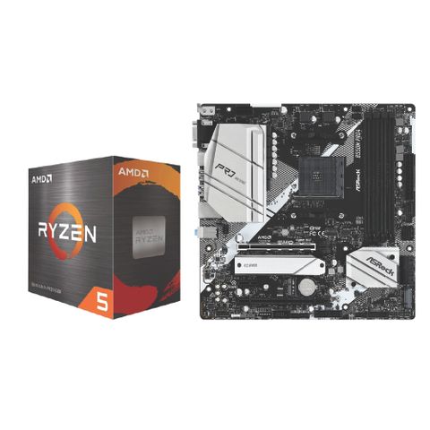 COMBO AMD Xung Kích Bravo ASROCK B550M-PRO4 R5 5600X