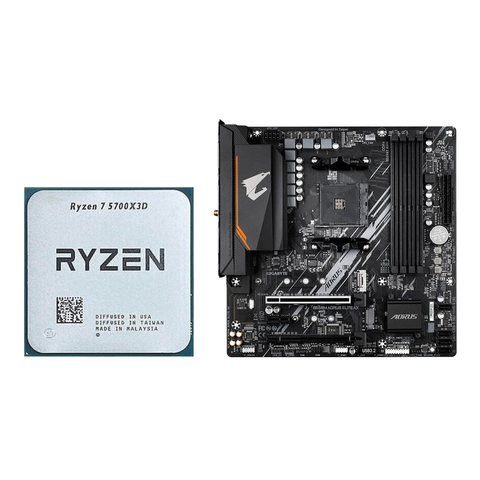 COMBO AMD R7 5700X3D - GIGABYTE B550M Aorus Elite AX