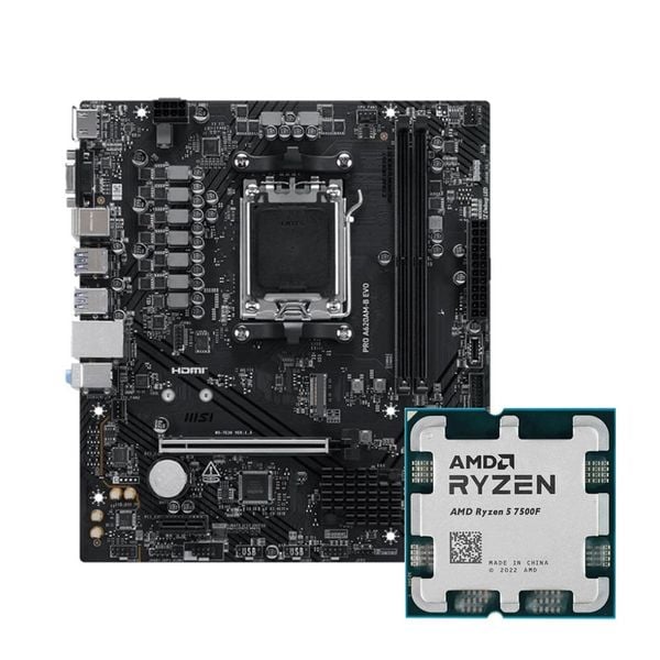  COMBO AMD Ryzen 5 7500F - MSI A620M-E PRO 