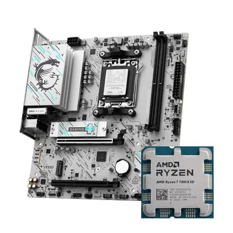 COMBO AMD Ryzen 7 7800X3D - MSI B840M GAMING WIFI 6E
