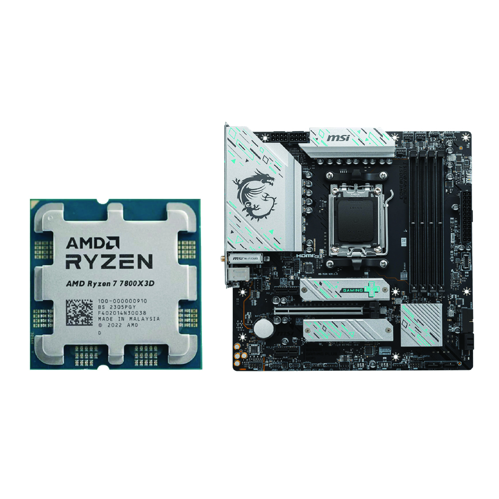COMBO AMD Ryzen 7 7800X3D – MSI B650M GAMING PLUS WIFI Giá Tốt