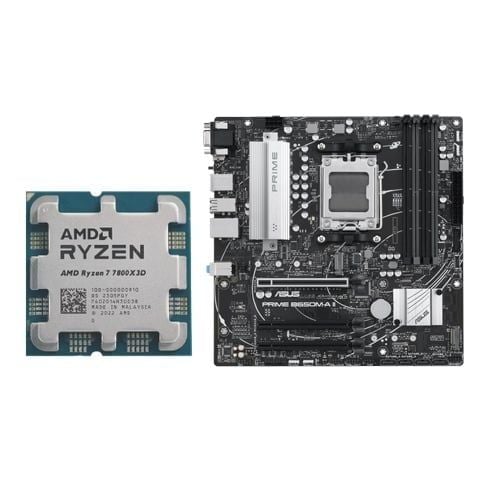 COMBO AMD R7 7800X3D - ASUS Prime B650M-A II DDR5