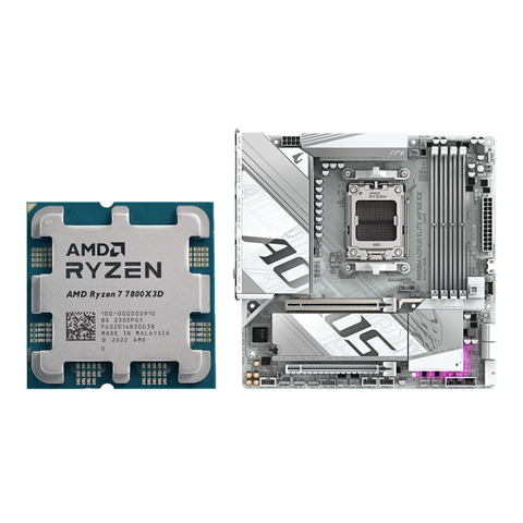 COMBO AMD Ryzen 7 7800X3D - GIGABYTE B850M AORUS ELITE ICE WIFI 6