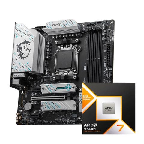 COMBO AMD Ryzen 7 9800X3D - MSI B650M GAMING PLUS WIFI