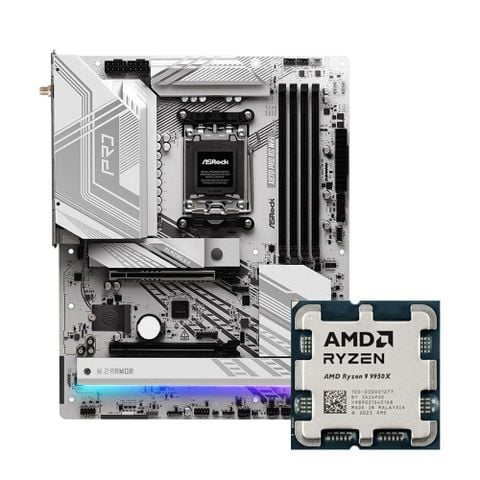 COMBO AMD Ryzen 9 9950X - ASROCK X870 PRO RS WIFI