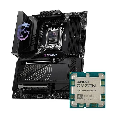 COMBO AMD Ryzen 9 9950X3D - MSI X870E CARBON MAX WIFI