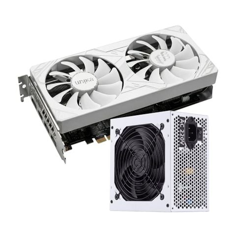 COMBO VGA RX7600 UNIKA - NGUỒN SGT 650W WHITE