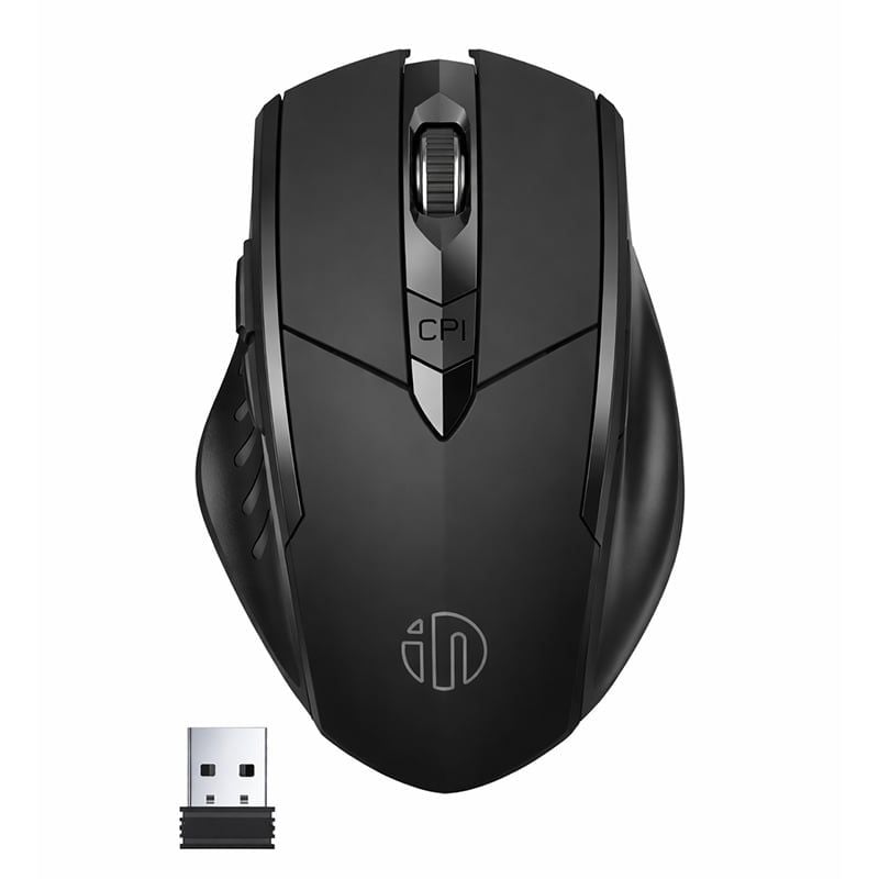  Chuột văn phòng INPHIC F1S | Wireless, 2400 DPI, 95g, Đen 