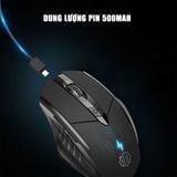  Chuột văn phòng INPHIC F1S | Wireless, 2400 DPI, 95g, Đen 