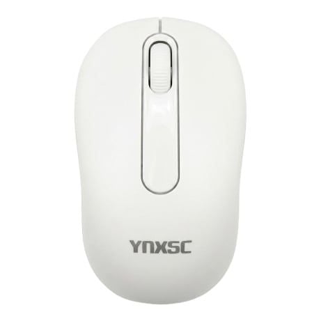 Chuột Gaming Ynxsc W108G White | Không dây 2.4G, 1600 DPI, Ergonomic, Trắng
