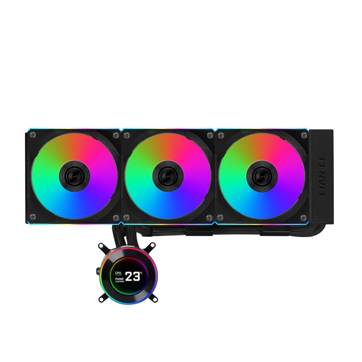 Tản Nhiệt Nước LianLi HydroShift II LCD 360CL Wireless Fan (Fan Tỏa ARGB) (GHS2LCD36RB) - Đen