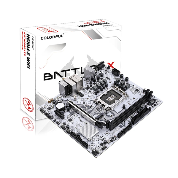  Mainboard Colorful Battle-AX H610M-E V20 Wifi DDR4 | LGA 1700, mATX, 2 khe RAM 