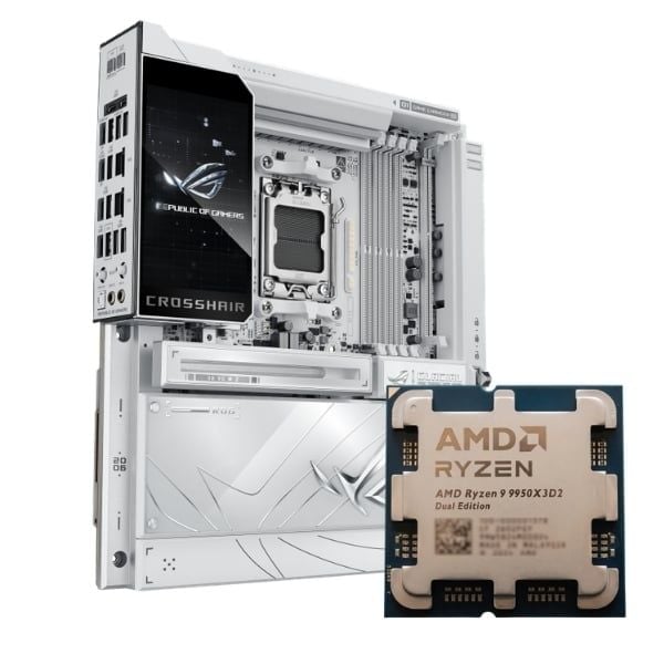  COMBO AMD Ryzen 9 9950X3D2 - ASUS ROG Crosshair X870E Glacial 